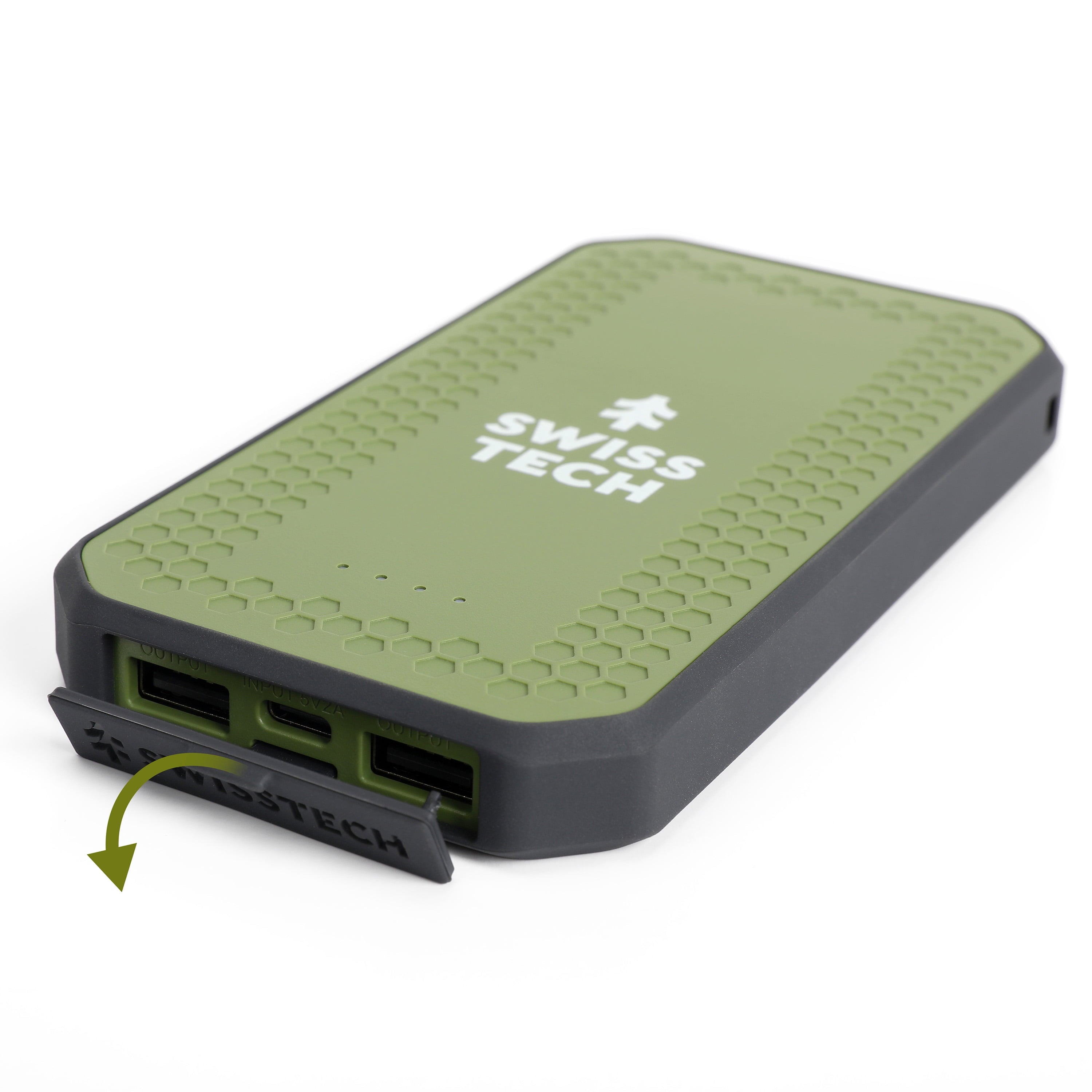 10000Mah Portable Power Bank, Dual USB-C/USB-A, IPX4 Weatherproof, Durable Design