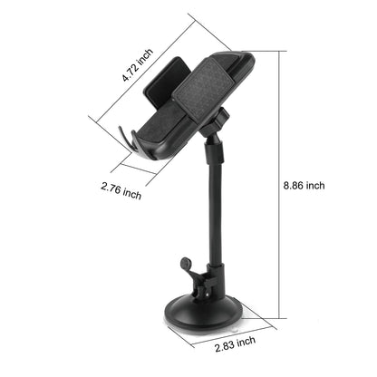 Dashboard & Windshield Cell Phone Mount, Black