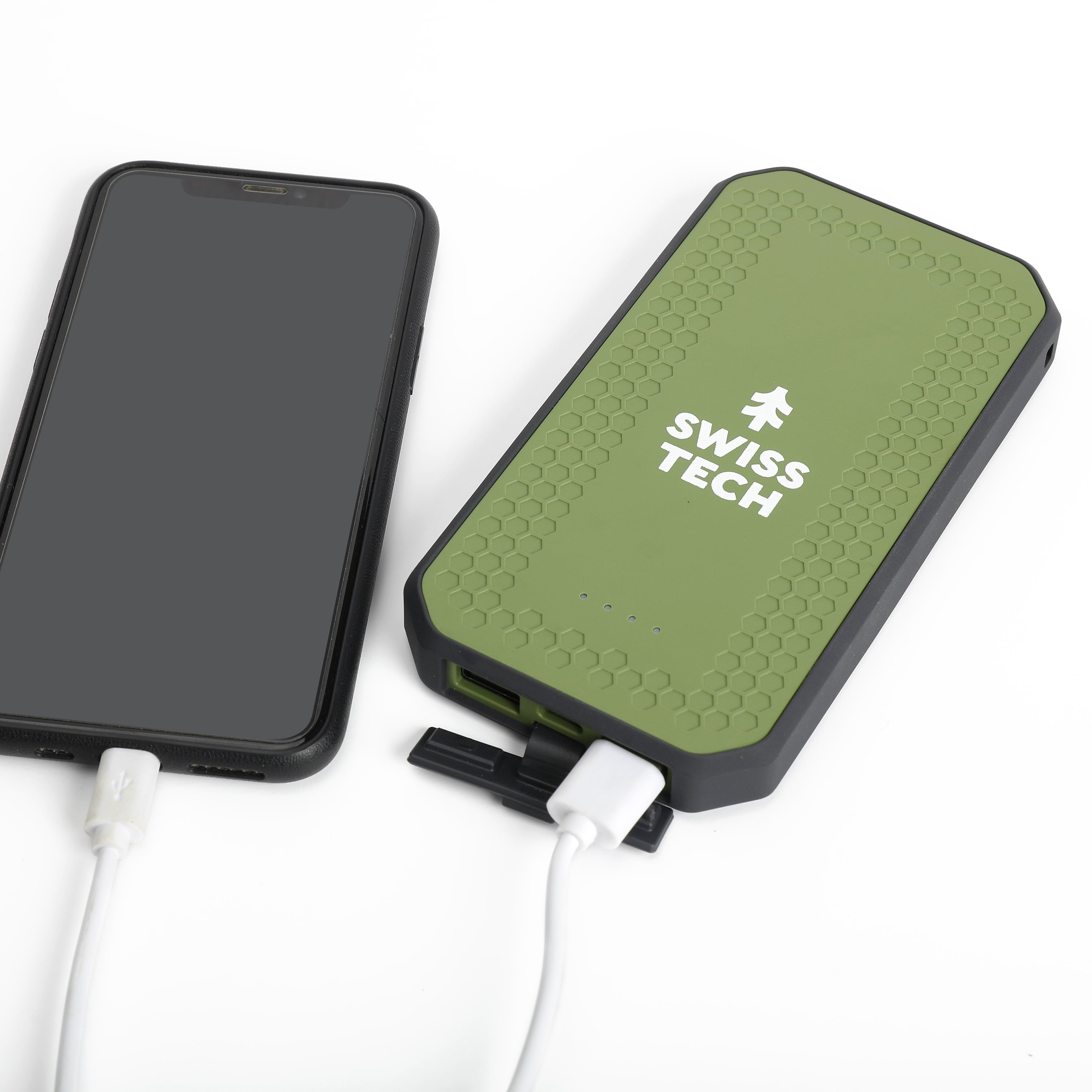 10000Mah Portable Power Bank, Dual USB-C/USB-A, IPX4 Weatherproof, Durable Design