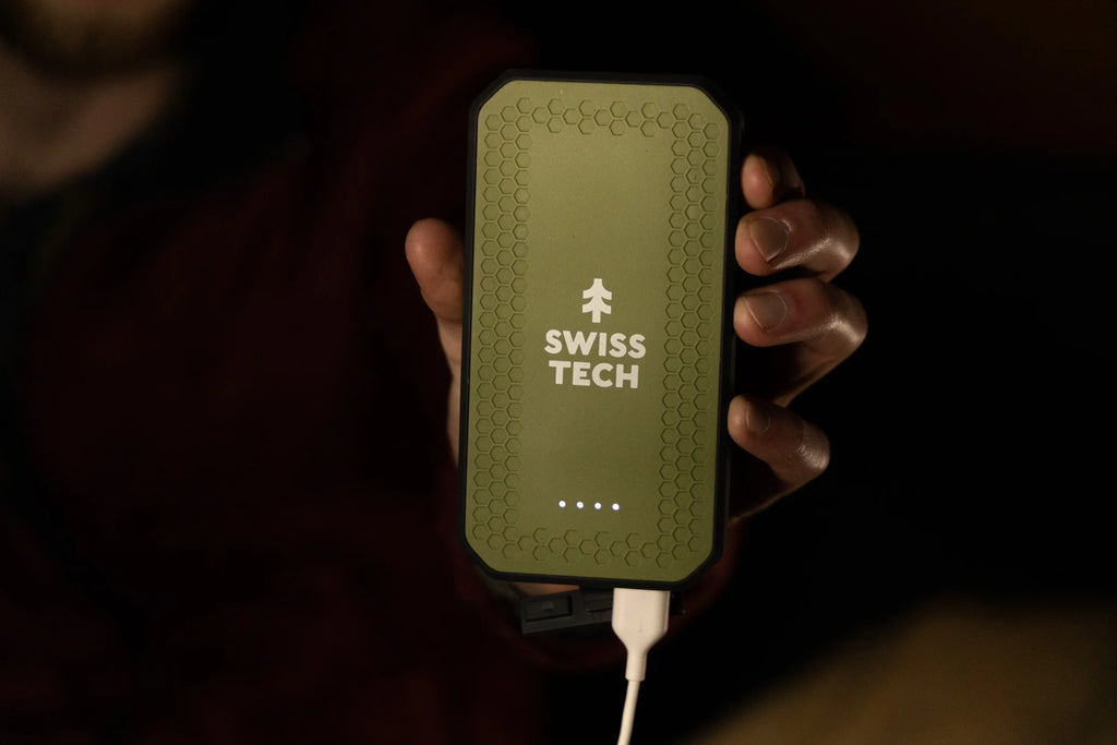 10000Mah Portable Power Bank, Dual USB-C/USB-A, IPX4 Weatherproof, Durable Design